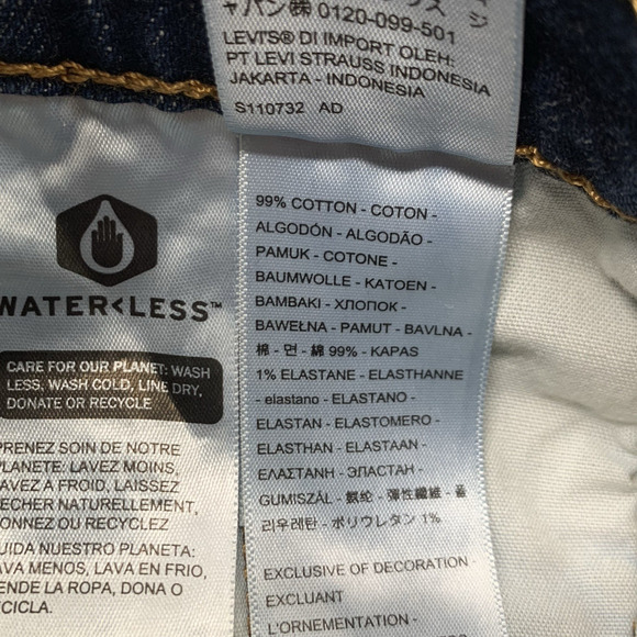 Levi's 501 Jean Shorts Women's 24 Cut Off Fray Hem High Rise Button Fly Distress - Picture 13 of 14